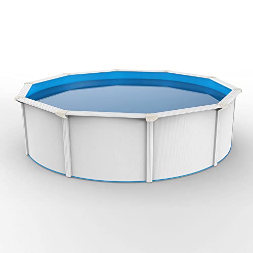 Lake Effect Pools Sanctuary Above-Ground Swimming Pool Bundle Blue