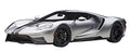 AUTOart 2017 Ford GT Ingot Silver Metallic Model Car 1/12 Black Stripes