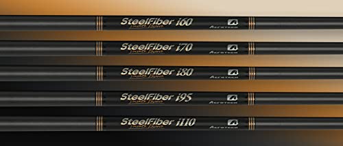 Aerotech SteelFiber Black Label i110 Iron Shafts Set 3-PW .370 Parallel Tip Select Flex