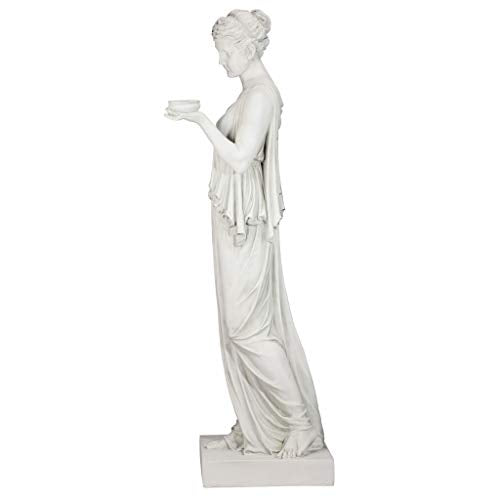 Design Toscano Hebe Greek Woman Garden Statue 62" Antique Stone
