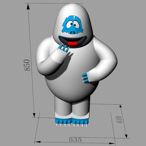 YBZCHLM Christmas Giant Inflatable Abominable Bumble Snowman with LED Lights Outdoor Yard Decoration with Blower 16ft
