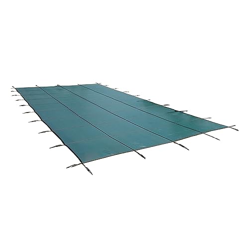Blue Wave Rectangular In Ground Pool Safety Cover - Green