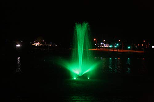 Kasco RGB LED Fountain Lighting 6 Fixtures 24V DC with 50 ft Power Cord Yellow Orange Blue Green Red