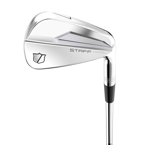 WILSON Staff Model Steel Blades Golf Iron Set - Right Hand, Stiff, 4-PW Silver