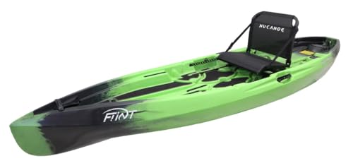 NuCanoe 2024 Flint Kayak with Fusion Seat Recreational Kayak Nuclear Green