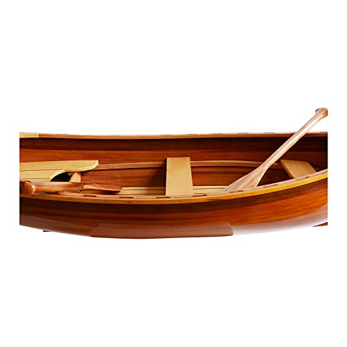 Old Modern Handicrafts Whitehall Dinghy Wooden Boat Display Only Brown