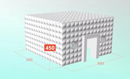 Alessia Cara Large LED Inflatable Air Cube Tent House White