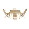 Anderson Teak Windsor Classic 5-Piece Folding Dining Chair