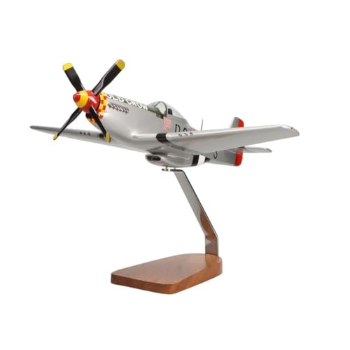 High Flying Models North American P-51 Mustang Mahogany Sculpture Multicolor