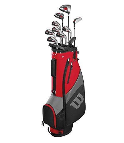 Wilson Prostaff SGi Golf Package Set Graphite Shaft Mens RH Red Black Silver