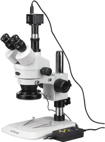 AmScope Digital Trinocular Stereo Zoom Microscope Multi
