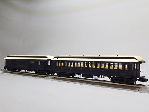 Lionel Wabash Wood Baggage Coach 2 Pack O Gauge #343#402 Natural Color