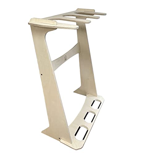 Pro Board Racks Pacifica XL Freestanding Floor Display Rack for Paddle Boards (3 Slot) Birch