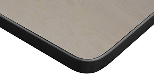 Regency Kee Height Adjustable Classroom Table Set with Two 12" Andy Chairs Maple/Black