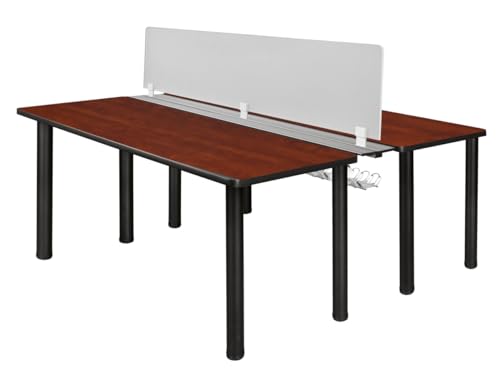 212 Main Kee Benching System with Privacy Divider Cherry & Black Multicoloured