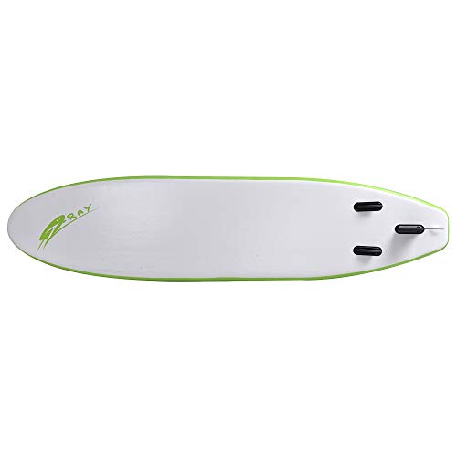 Blue Wave Sports Manta Ray Inflatable Paddleboard 12-Foot Green/White