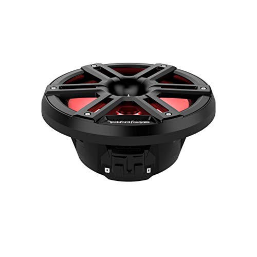 Rockford Fosgate M2-8HB Color Optix 8” 2-Way Coaxial Marine Speakers with Horn Tweeters Black