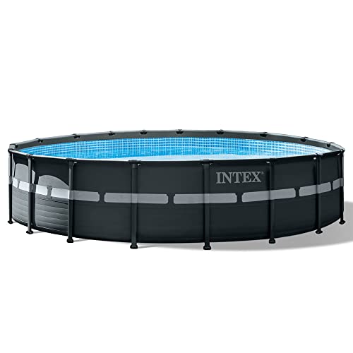 Intex Above-Ground Pool Set with Pump and Vacuum Gray