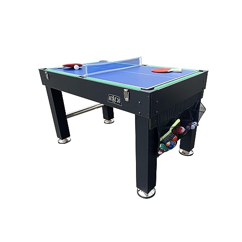 KICK Tetrad 55" 4-in-1 Multi Game Table Black