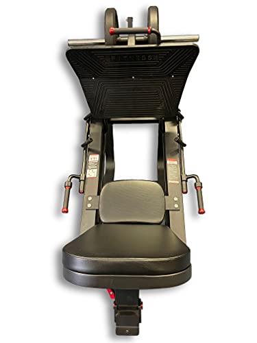 SB Fitness Equipment SB-LP2500 Commercial Grade Adjustable Plate Loaded Leg Press and Calf Raise Machine Matte Black