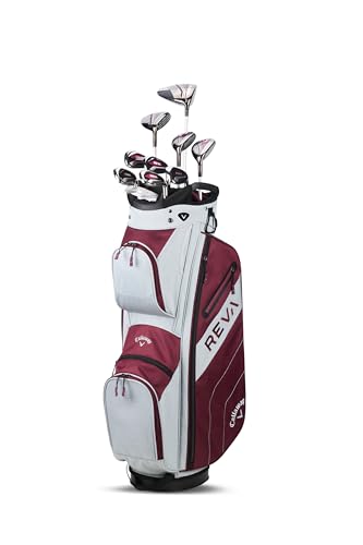 Callaway Women's REVA 11-Piece Golf Set with Cart Bag Eggplant