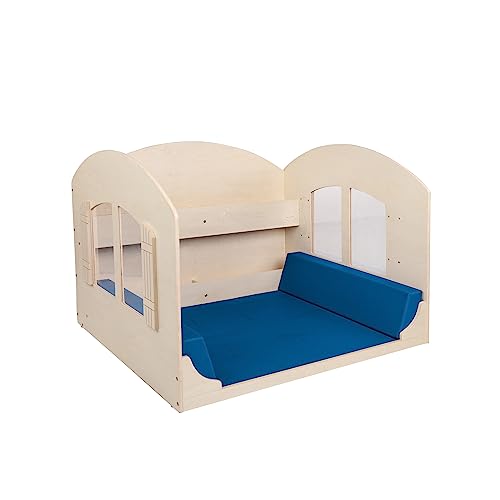 Children's Factory Value Line Kids Bookshelf Reading Nook Wooden-Blue