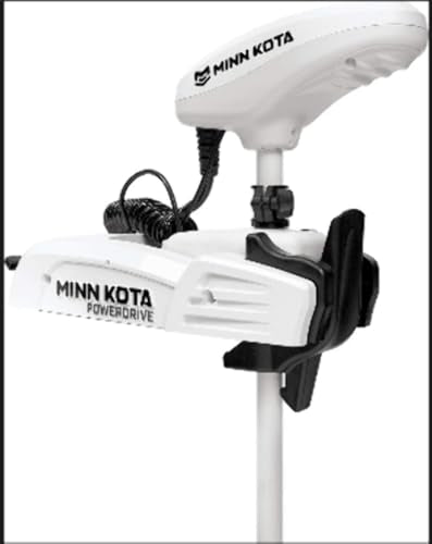 Minn Kota Riptide PowerDrive i-Pilot Saltwater Bow-Mount Trolling Motor 55 lb 54-Inch Shaft White