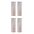 Unicel Swimming Pool Filter Cartridge 102 Sq Ft 4 Oz Media, 195 Pleats (4 Pack)