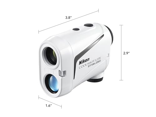 Nikon COOLSHOT LITE STABILIZED Golf Rangefinder White Black