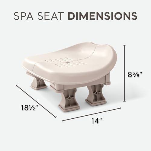 Intex PureSpa Plus Greystone Inflatable Square Hot Tub with Maintenance Kit & Seats Gray