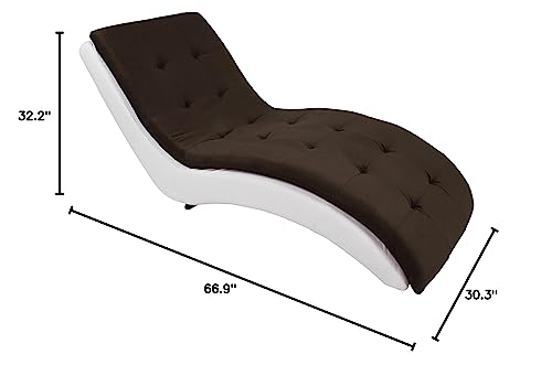 Maxima House Sven Chaise Lounge White/Brown
