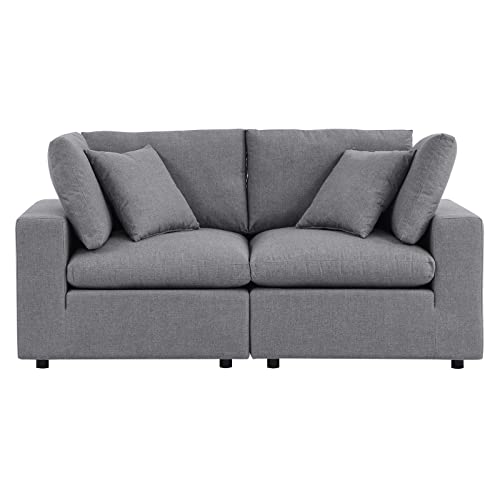 Modway Commix Sunbrella Outdoor Patio Loveseat Gray