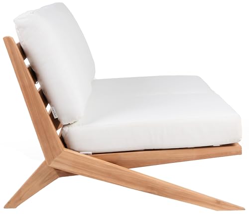 Meridian Furniture Tahiti Collection Modern Outdoor Loveseat White