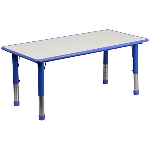 Flash Furniture Adjustable Blue Activity Tables Set of 3