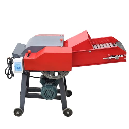 HayWHNKN Chaff Cutter Straw Corn Pulverizer Machine Red