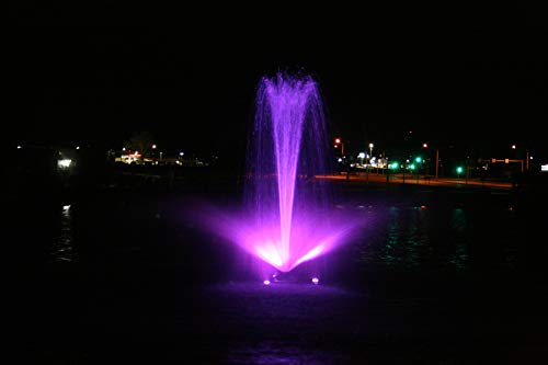 Kasco RGB LED Fountain Lighting 6 Fixtures 24V DC with 50 ft Power Cord Yellow Orange Blue Green Red