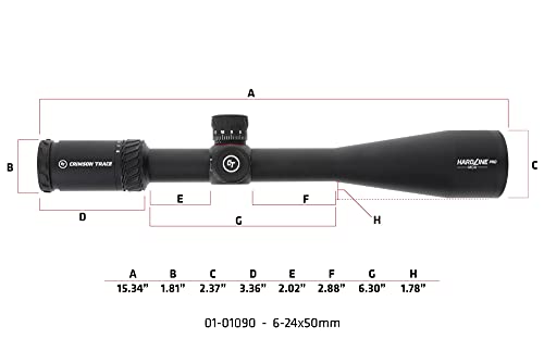 Crimson Trace Hardline Pro 6-24x50mm Riflescope Black
