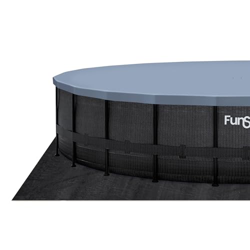 Funsicle Oasis Designer Above Ground Swimming Pool Chevron Rattan
