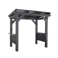 Backyard Discovery Rockport BBQ Grill Gazebo Pavilion Black