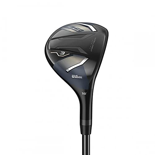 Wilson Staff D9 Hybrid 3 Golf Club - Men's Right Hand, Standard Length Senior Flex, 19 Degree Loft Gray