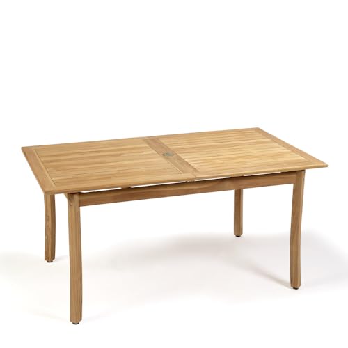 Pebble Lane Living Santorini 9pc Premium Teak Dining Set Wood