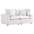 Modway Commix Overstuffed Outdoor Patio Loveseat White