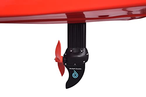 Riot Kayaks Mako 12 Fishing Kayak with Impulse Pedal Drive Red