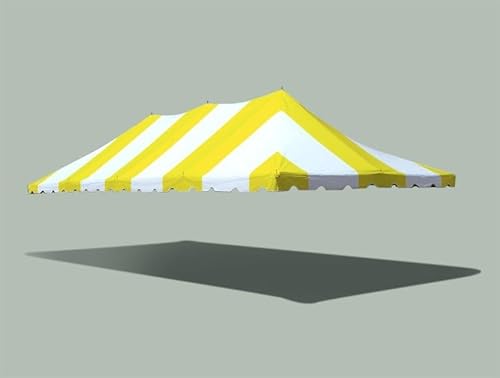 Party Tents Direct 20' x 40' Replacement Weekender Pole Tent Top Yellow