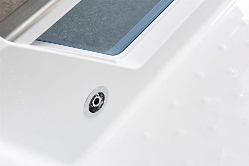 SIMBASHOPPING USA Whirlpool Bathtub Hydrotherapy 2 Persons 8 Water Jets Hot Tub 67" - Linda