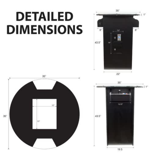 Creative Outdoor Distributor Full-Size Commercial Arcade Table Tall Blackjack Design