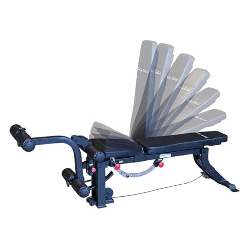 Body-Solid Adjustable Weight Bench with Leg Developer Black