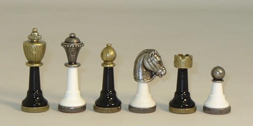 Italfama Metal Chessmen Black/White