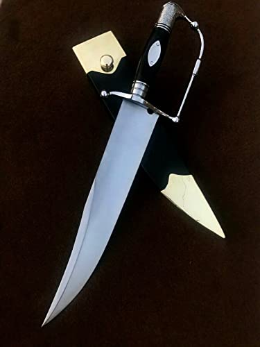 SUFI Custom Handmade 5160 Spring Steel Juan Segiun Bowie Knife Museum Replica White