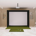 The Indoor Golf Shop SIG10 Golf Simulator Studio Package with 5' x 5' Mat Green